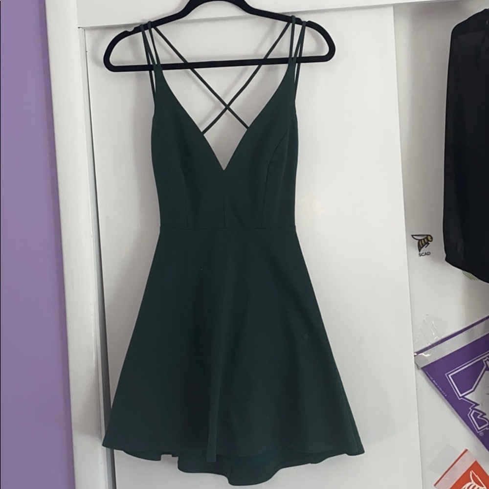 Green Lulu’s Skater Dress